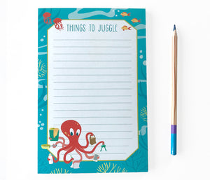 Octopus Notepad - Things to Juggle