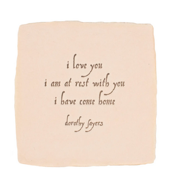 Letterpress Card - Dorothy Fayers Quote - Love Card