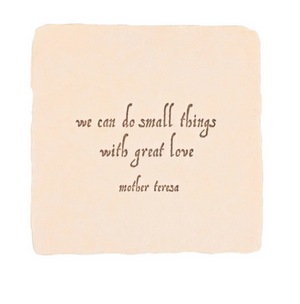 Letterpress Card - Mother Teresa Quote - Inspirational Card