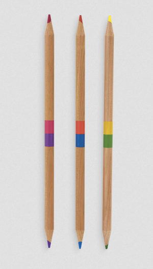 Double Ended Colored Pencil Set - 24 Colors