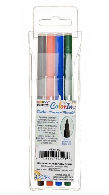 Marvy Uchida - Color In Fine Tip Marker Set