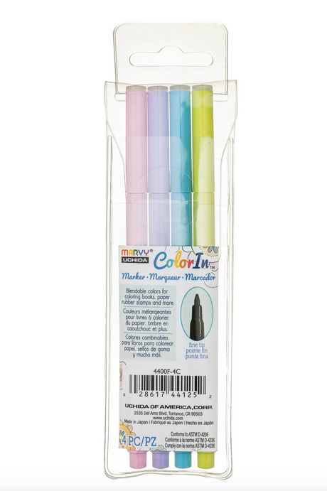 Marvy Uchida - Color In Fine Tip Marker Set