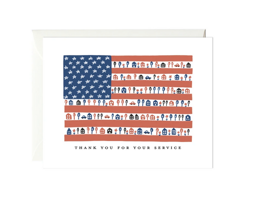 Thank You For Your Service - Greeting Card