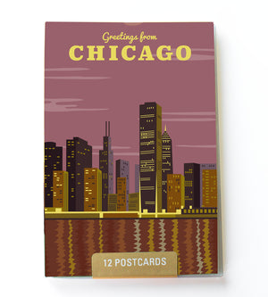 Chicago postcard set
