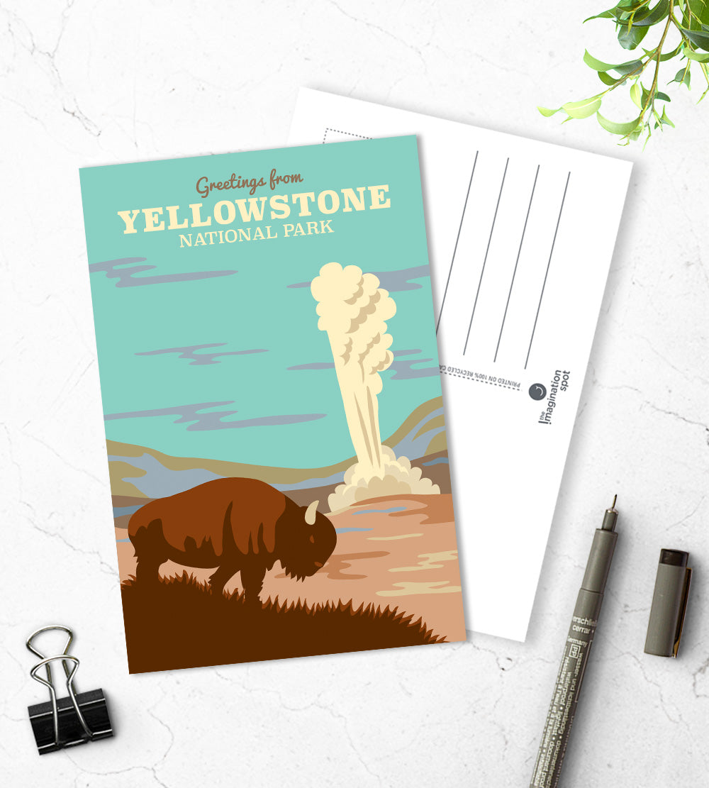 Yellowstone national part postcards - The Imagination Spot