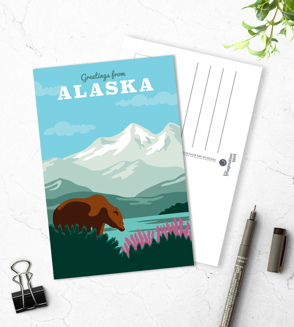 Alaska state postcards - The Imagination Spot