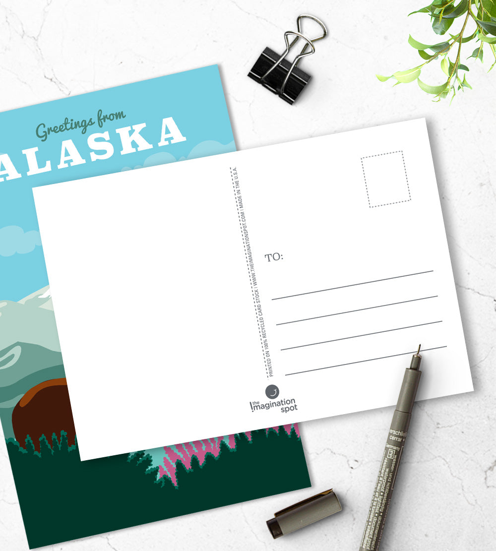 Alaska postcards - U.S state postcards