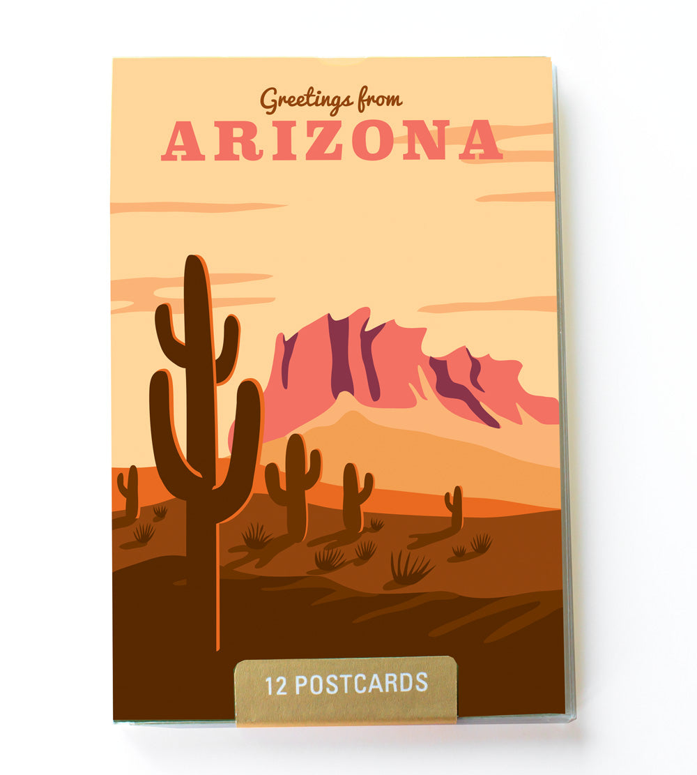 Arizona state postcard set