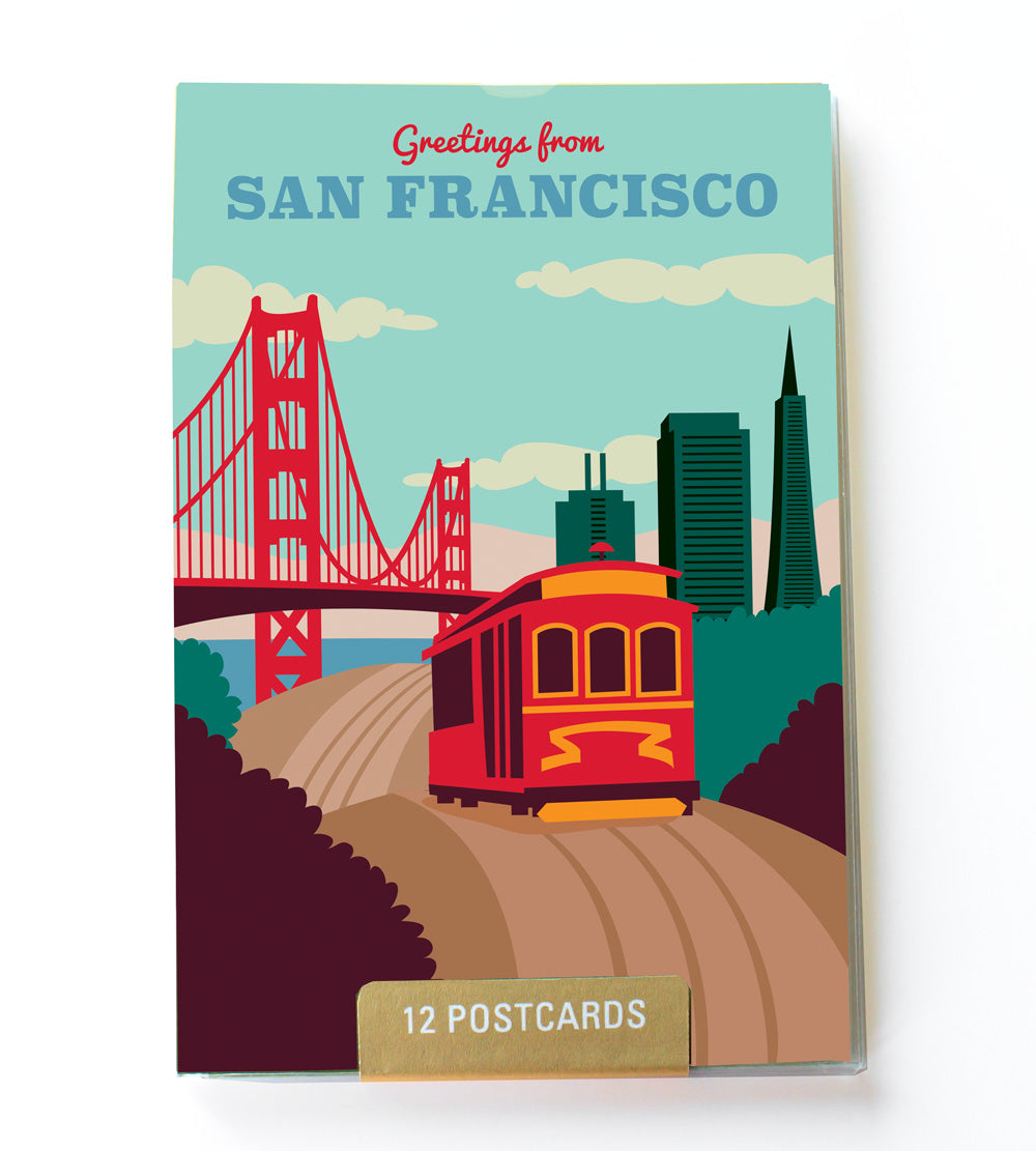 San Francisco postcard set