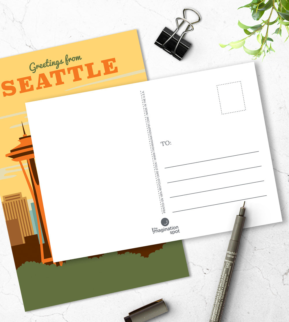 Seattle postcards - US city postcards