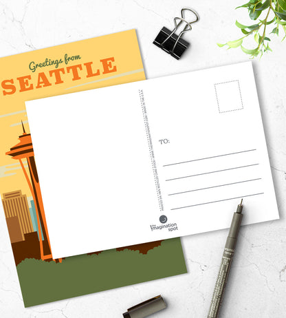 Seattle postcards - US city postcards