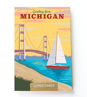 Michigan postcard set
