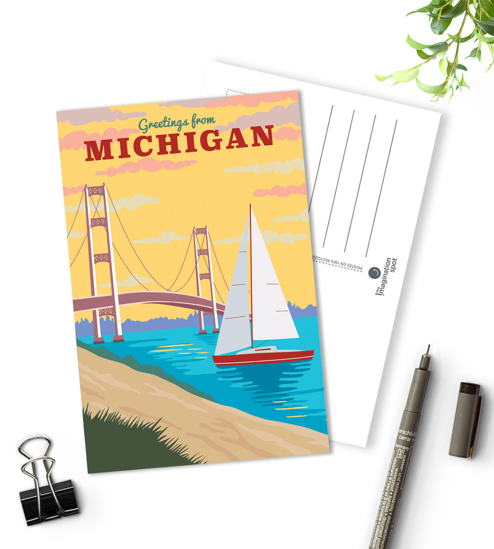 Michigan state postcards - The Imagination Spot