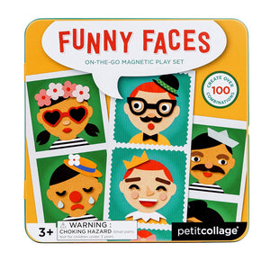 On The Go Magnetic Play Set - Funny Faces