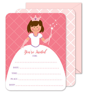 Princess Party - Fill-in Party Invitations