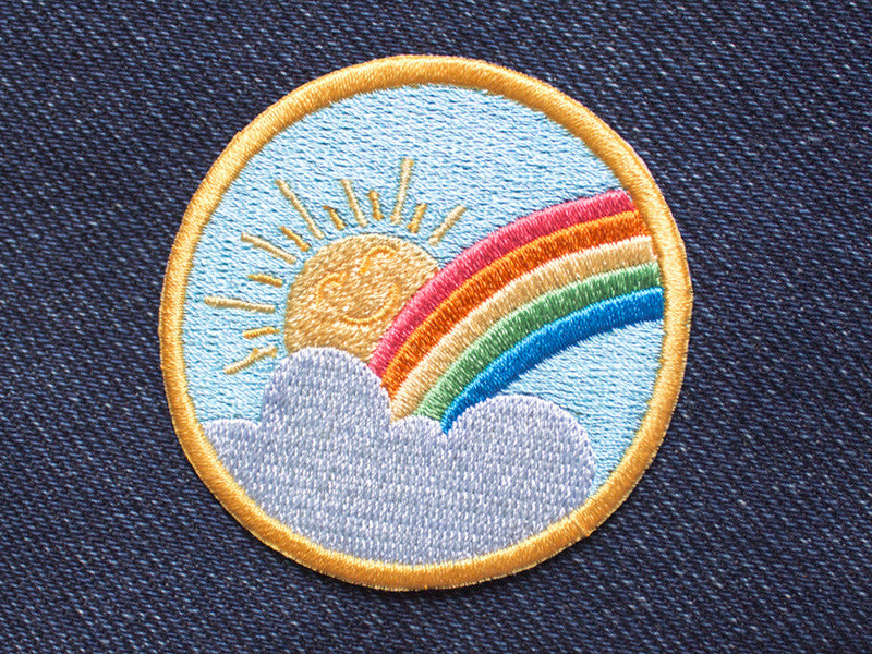 Clearance Iron on Patch - Rainbow Sunshine - Embroidered Patches - The  Imagination Spot