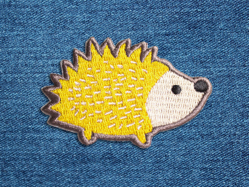 Iron on Patches - Hedgehog Patch - Embroidered Patches - The Imagination Spot - 2