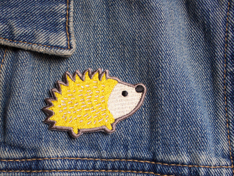 Iron on Patches - Hedgehog Patch - Embroidered Patches - The Imagination Spot - 3