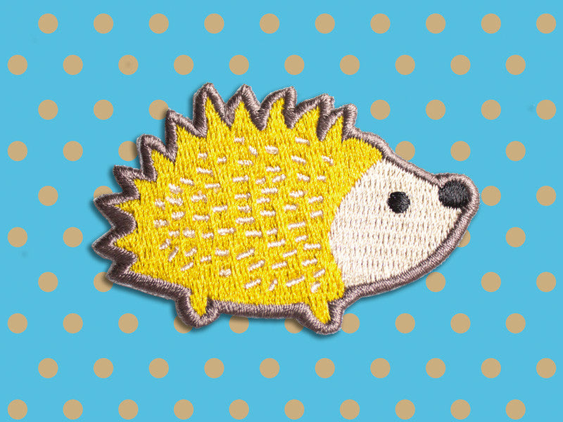 Iron on Patches - Hedgehog Patch - Embroidered Patches - The Imagination Spot - 1