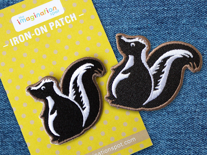 Skunk iron on patch by The Imagination Spot
