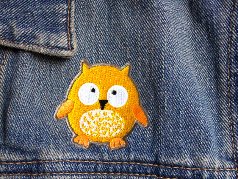 Owl iron on patch by The Imagination Spot