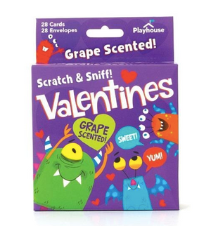 Grape Monsters Scratch & Sniff Valentines
