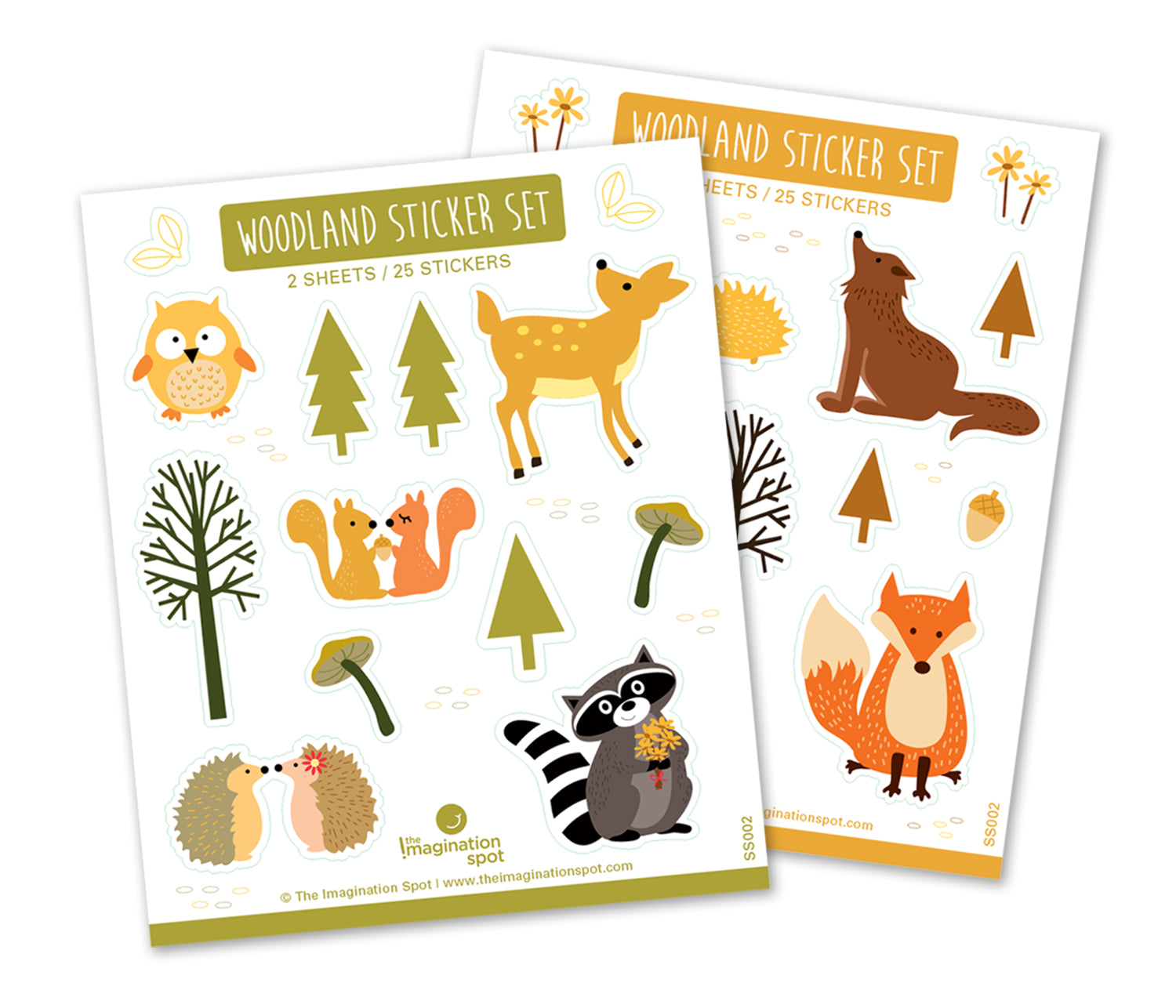 Woodland Animals - Acrylic stickers