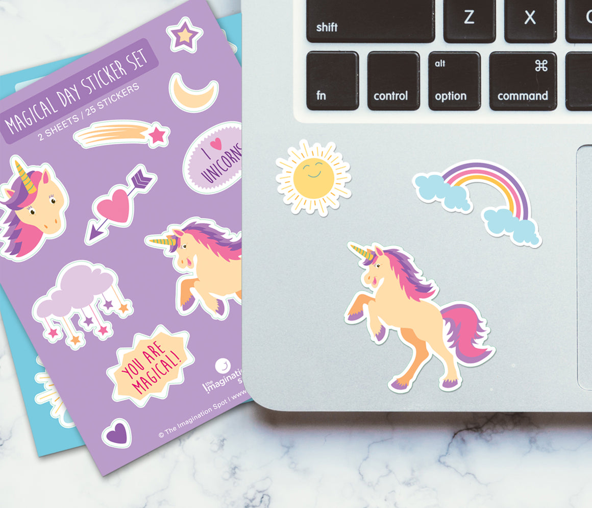Cute Scrapbooking Stickers - Unicorn Rainbow