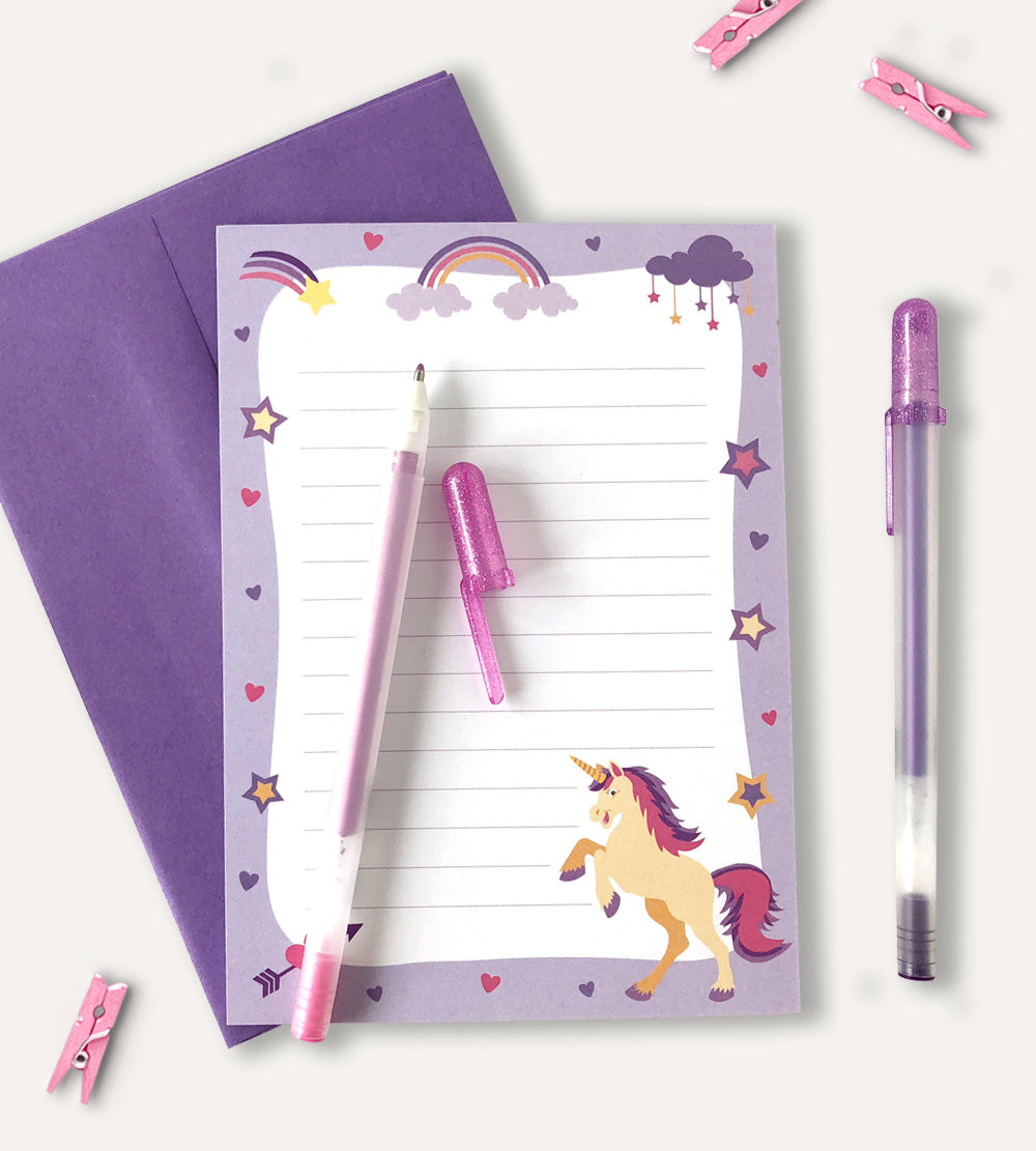 Unicorn Stationery Set - Notepad set