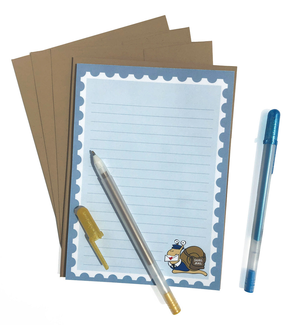 Snail Mail Stationery Set - Letter Writing Kit