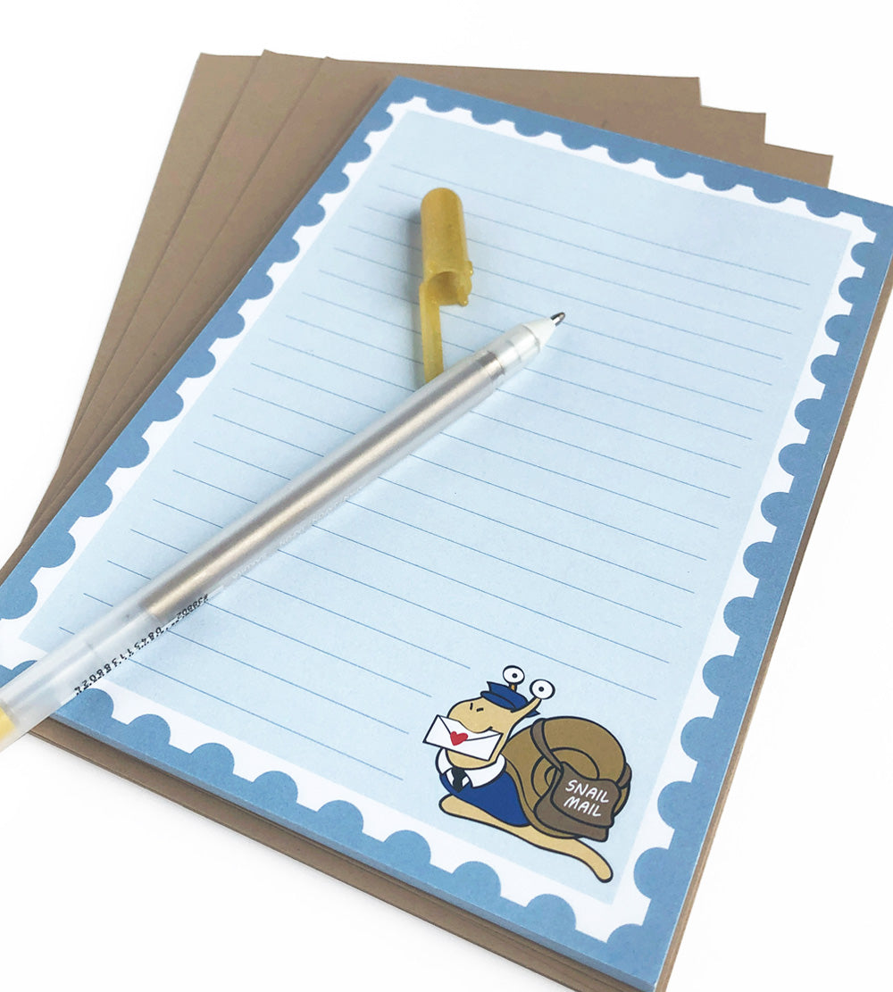 Snail Mail Stationery Set - Letter Writing Kit