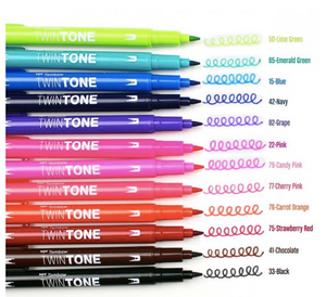Twintone Dual Tip Markers - Brights - Tombow