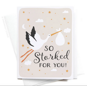 So Storked For You! - Congratulations Baby Card