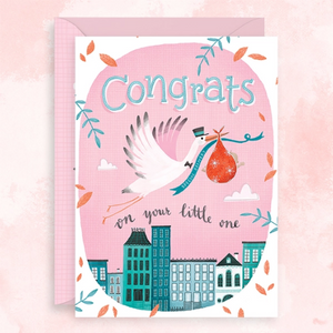 Congrats on Your Little One - New Baby Card