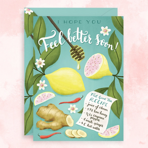 Lemon Remedy Feel Better Soon - Get Well Soon Card