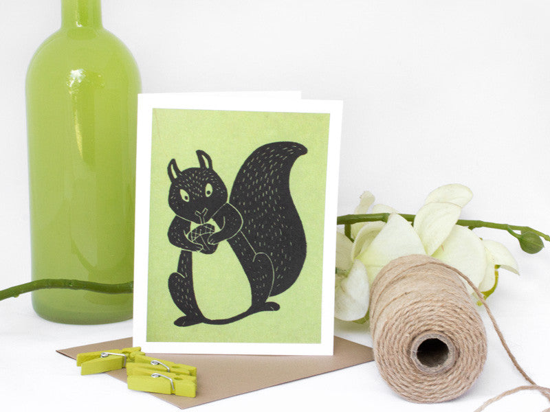 Squirrel Note Card Set - Woodland Animals - Handmade Cards – The ...