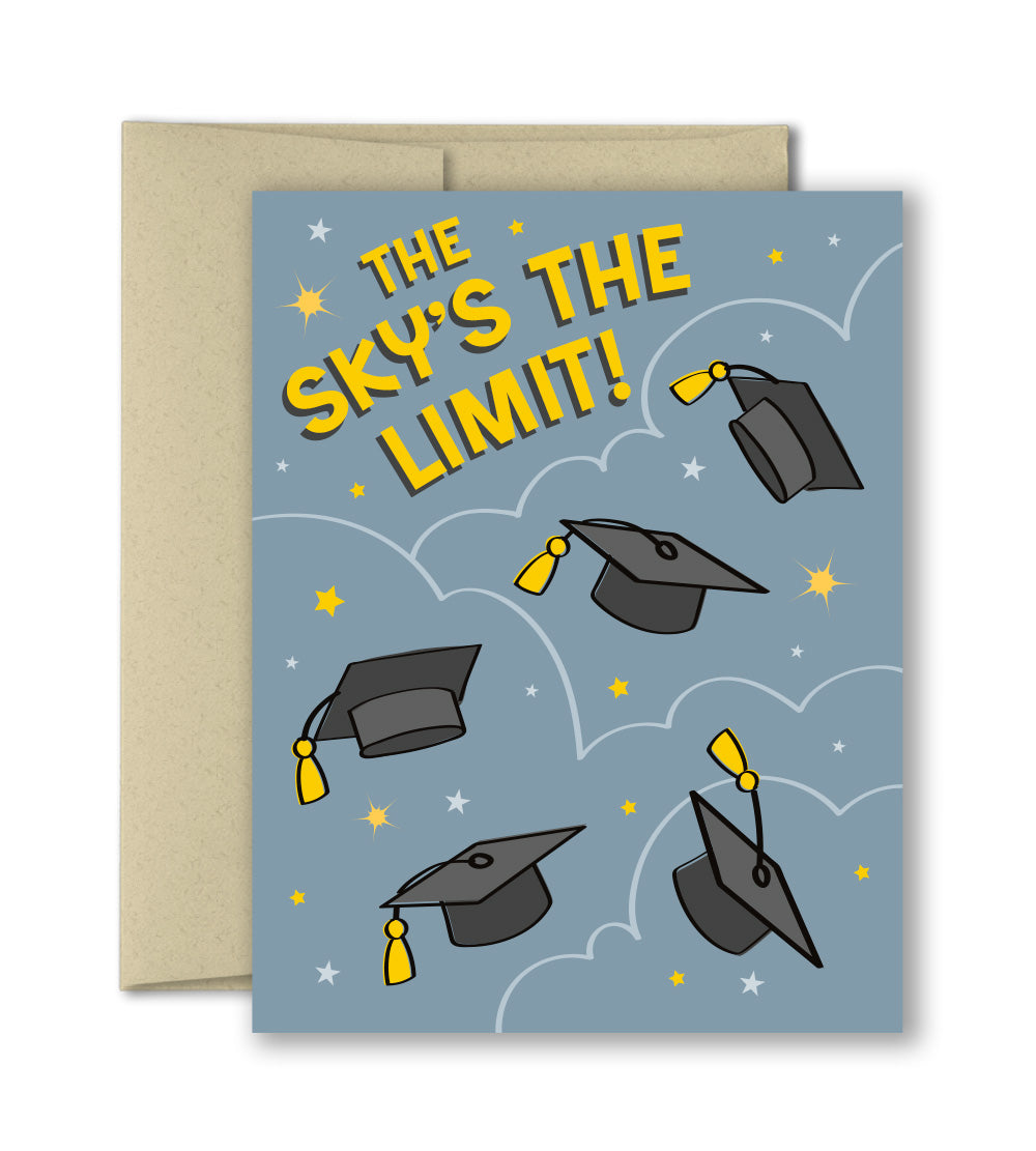 Graduation Card - Sky's The Limit