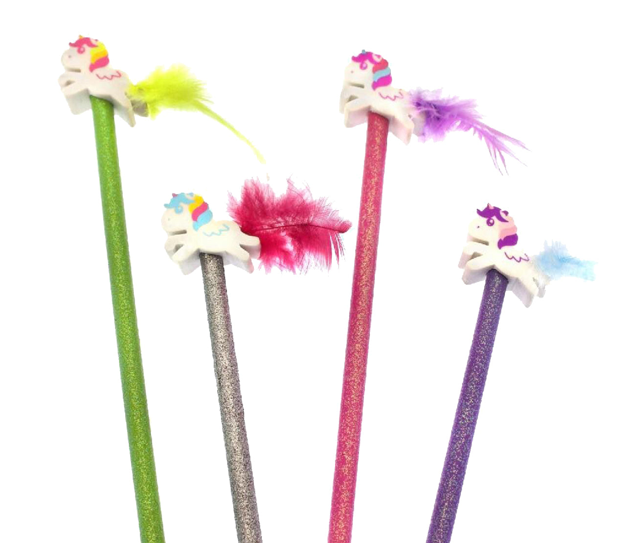 Unicorn pencils and eraser - Kids Art Supplies - School Supplies