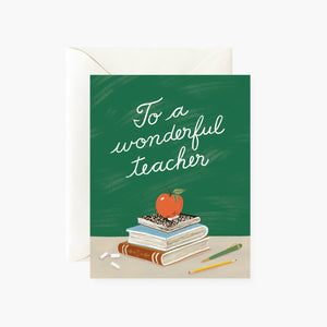 Wonderful Teacher Greeting card