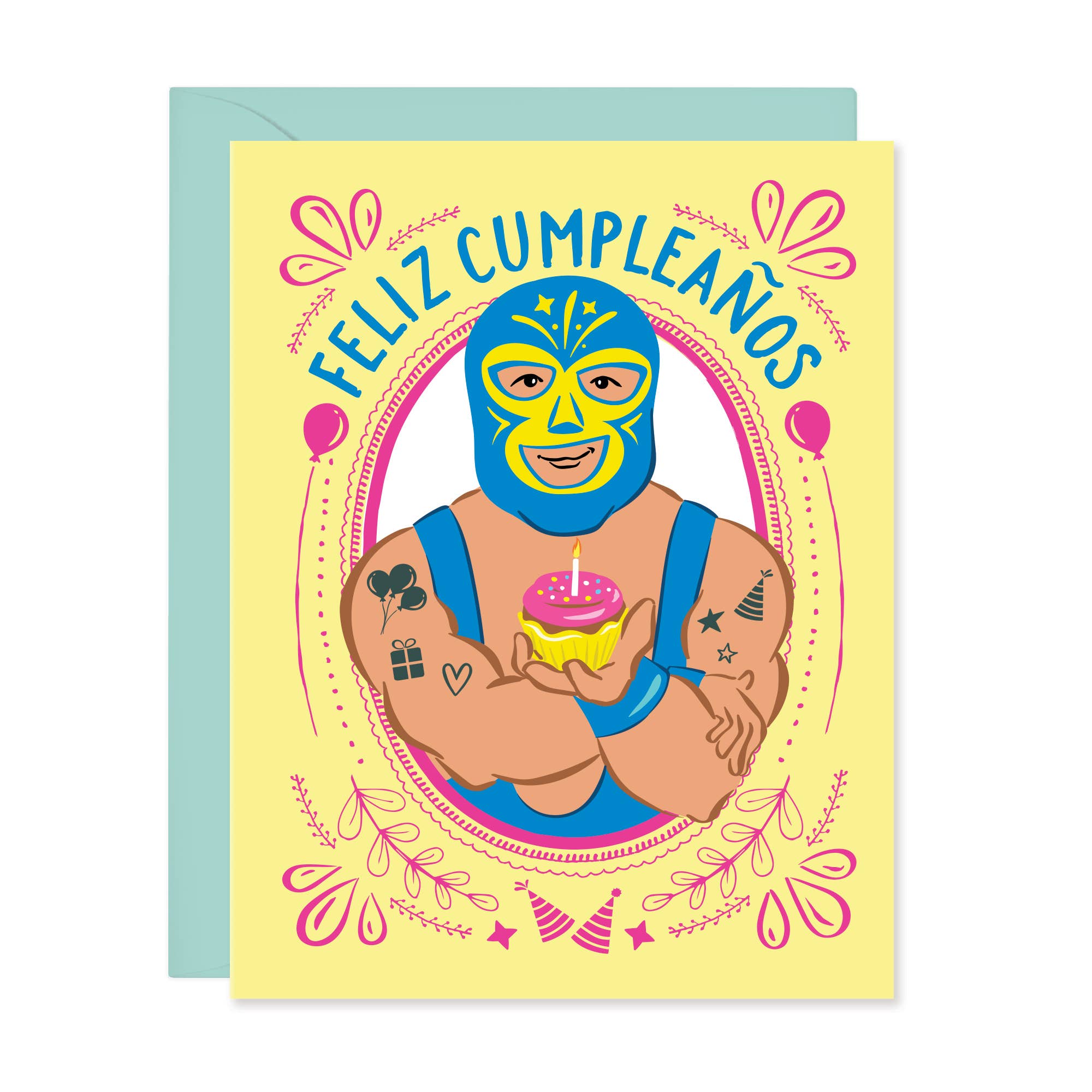 Lucha Libre Feliz Cumpleaños - Birthday Card In Spanish