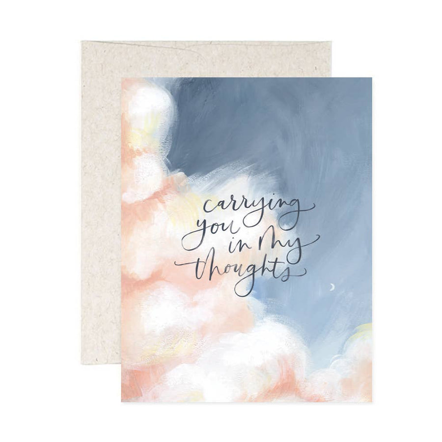 Carrying You In My Thoughts - Sympathy Card - Thinking of you Card