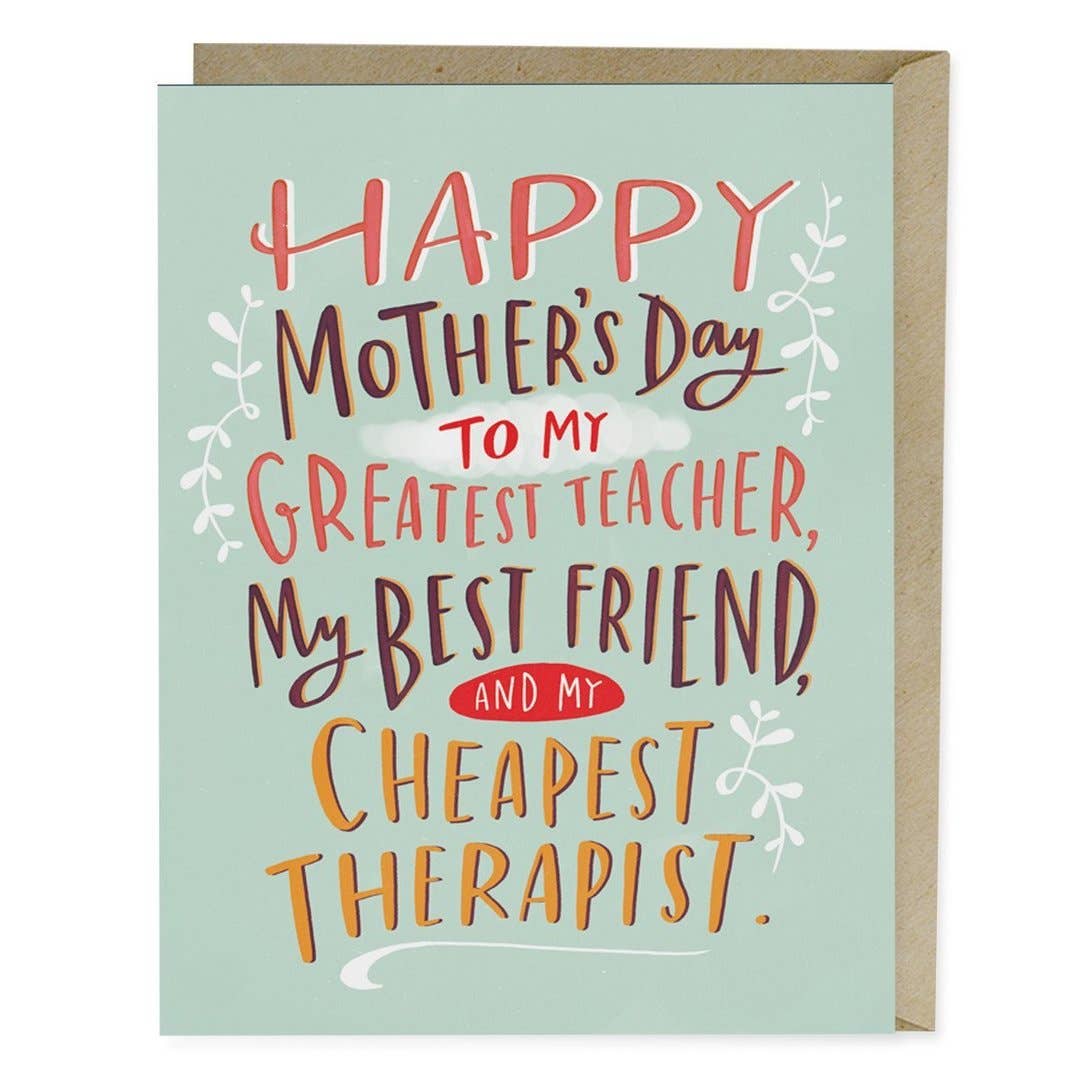 Cheapest Therapist - Mother's Day Card