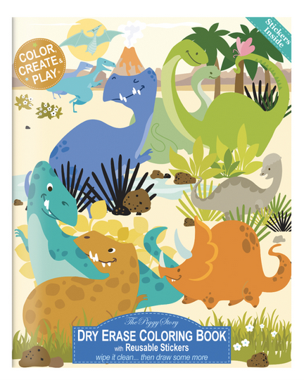20% OFF Dinosaur Dry Erase Coloring Book