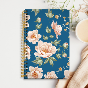Hardcover Journal/Notebook — Blue Magnolias