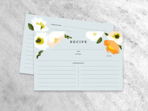 Poppies Recipe Cards