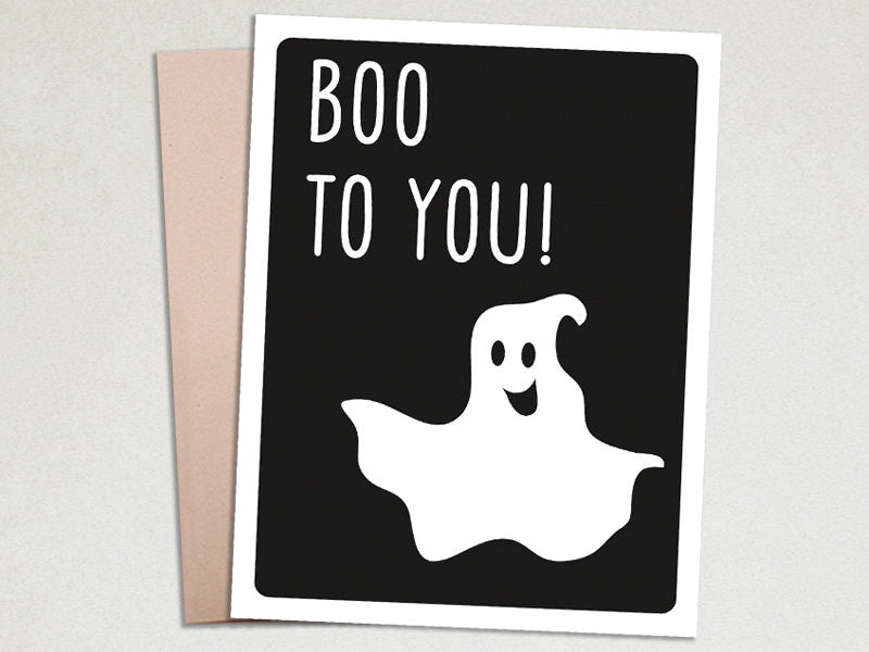 Halloween Card - Boo To You - The Imagination Spot