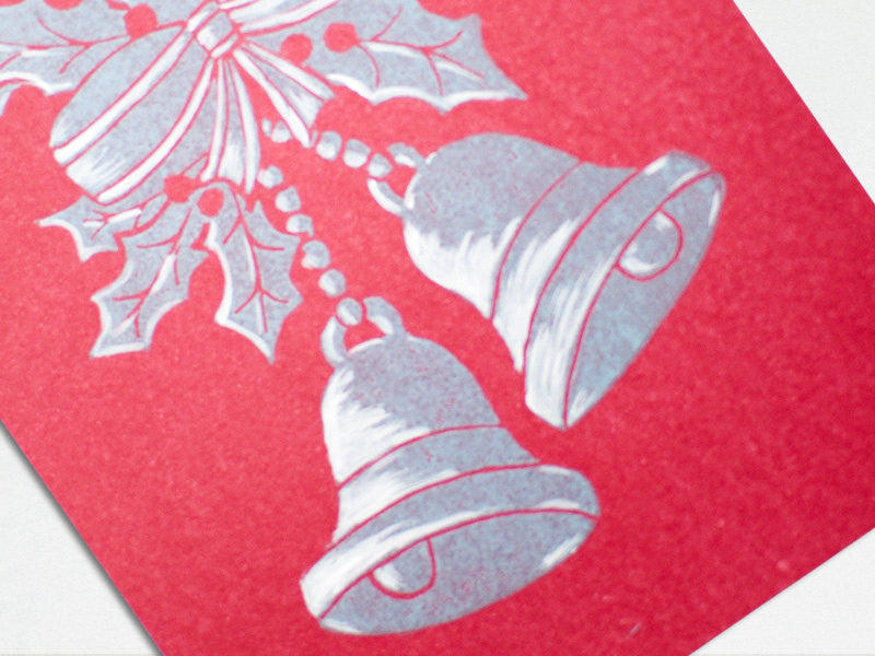 Linocut Christmas Card - Silver Bells - The Imagination Spot - 2