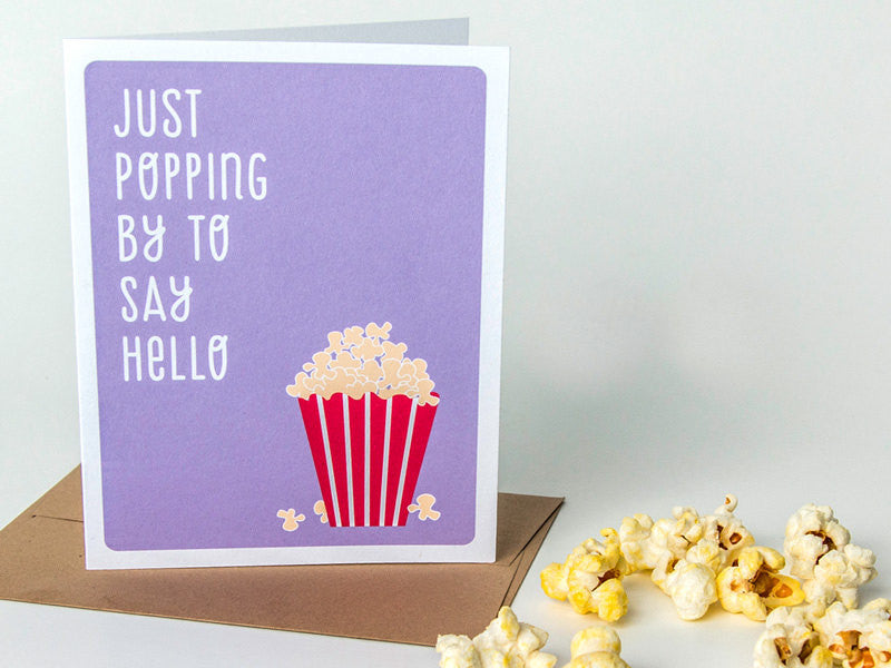 Hello Card - Just Popping By - The Imagination Spot - 1