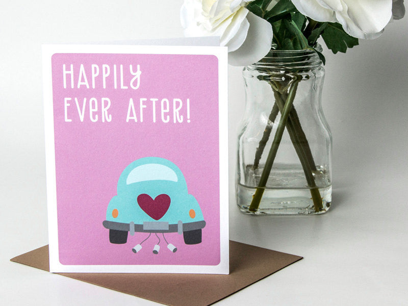 Wedding Congrats Card - Happily Ever After - The Imagination Spot - 1
