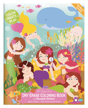 Magical Mermaid Dry Erase Coloring Book